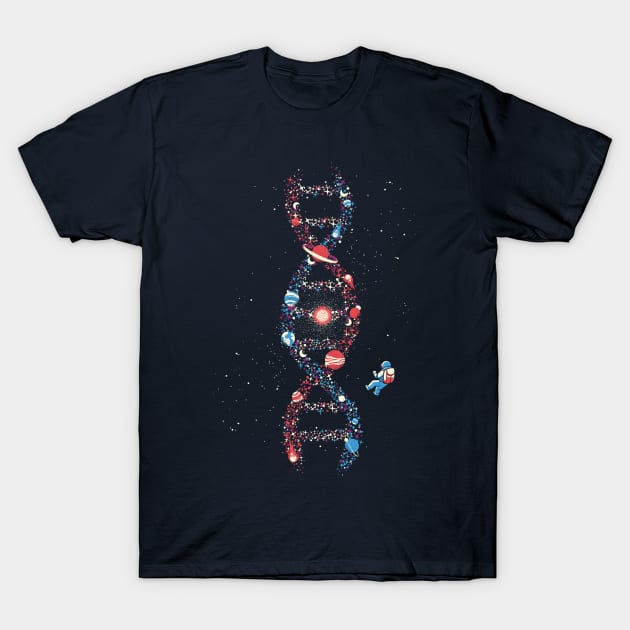 DNA Astronaut Galaxy We Are Stardust by Tobe Fonseca T-Shirt by Tobe_Fonseca